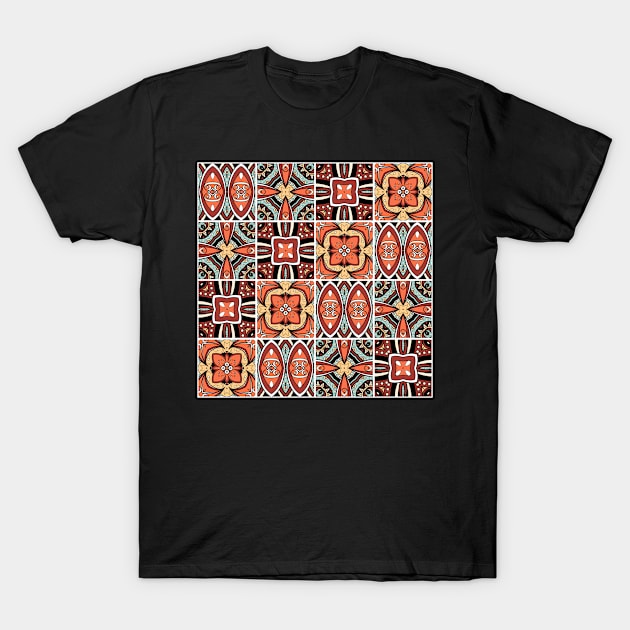 Ornate Check Pattern with Different Ornament T-Shirt by lissantee